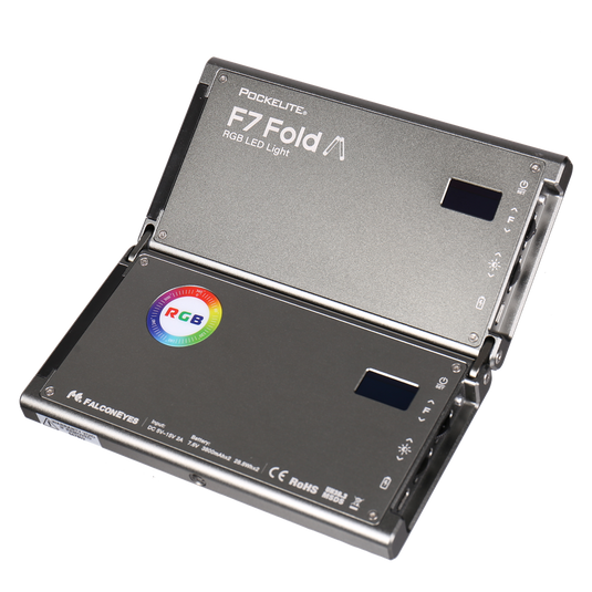 Falcon eyes rgb led lamp pockelite f7 fold