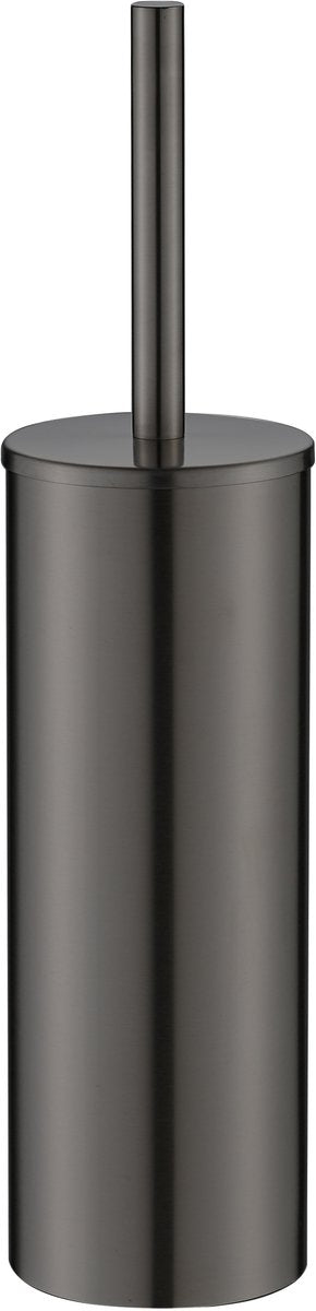 Plieger vigo wc borstel – toiletborstel – wc borstel met houder – staand model – zonder boren – 10 jaar garantie – geborsteld gunmetal