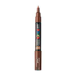 Uni posca verfmarker 1mc bruin - conische punt - 1 mm