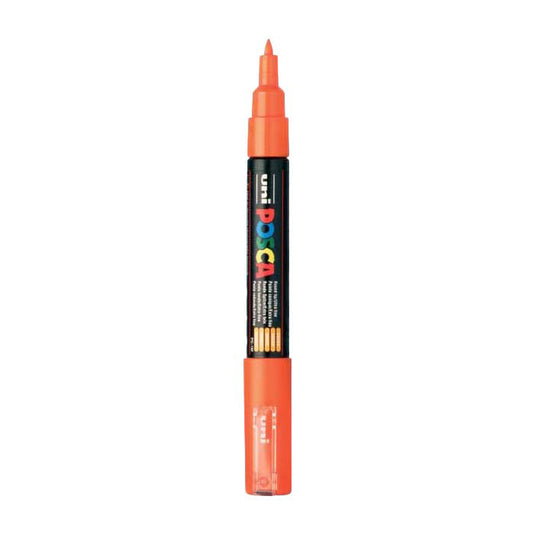 Uni posca verfmarker 1mc oranje - conische punt - 1 mm