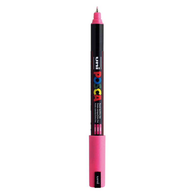 Posca uni marker pc-1mr roze - extra fine 0,7mm