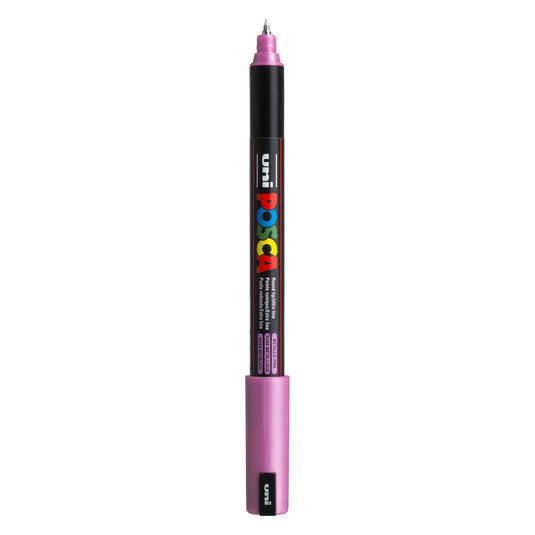 Uni posca marker pc-1mr metallic roze - extra fine 0,7mm