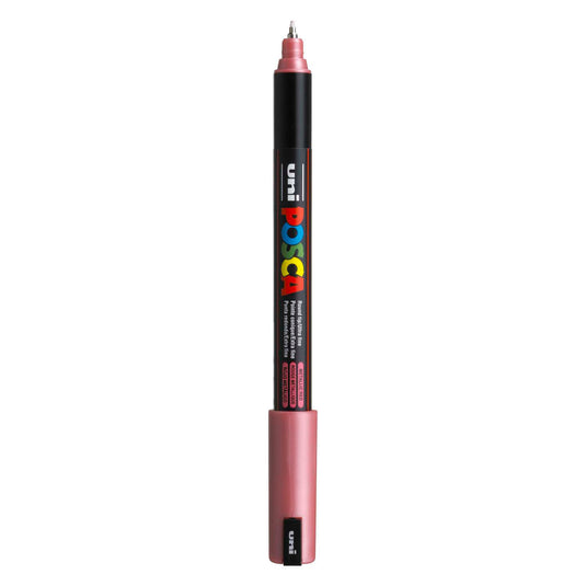 Uni posca marker pc-1mr metallic rood - extra fine 0,7mm
