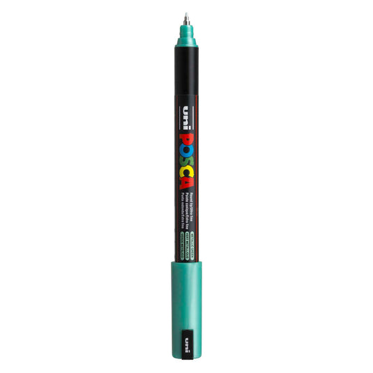 Uni posca marker pc-1mr metallic groen - extra fine 0,7mm