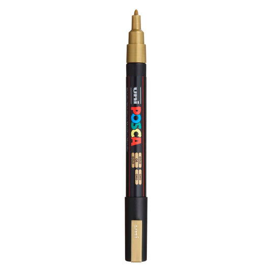 Uni posca pc3m verfmarker goud - ronde punt tot 1,3 mm