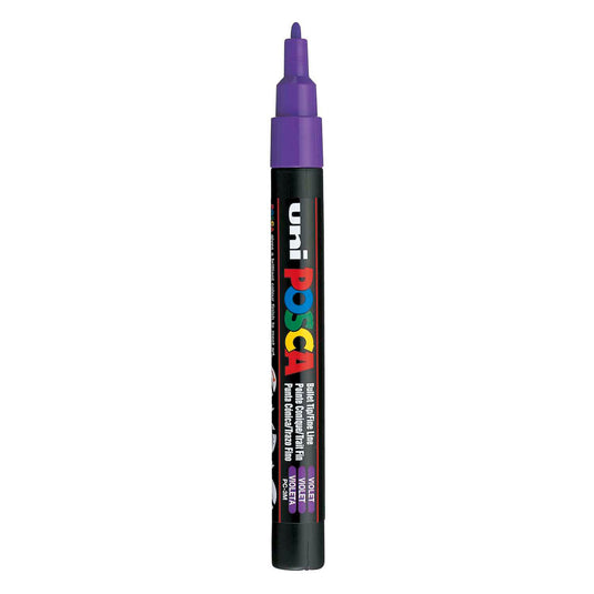 Uni posca posca uni pc3m verfmarker paars - ronde punt tot 1,3 mm