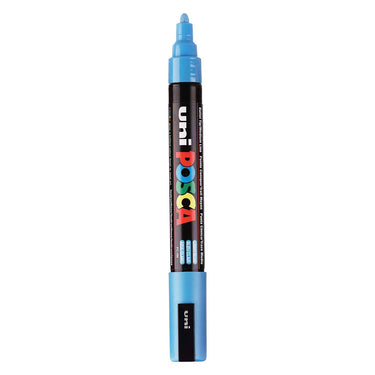 Uni posca verfmarker pc5m lichtblauw - conische punt 2,5 mm