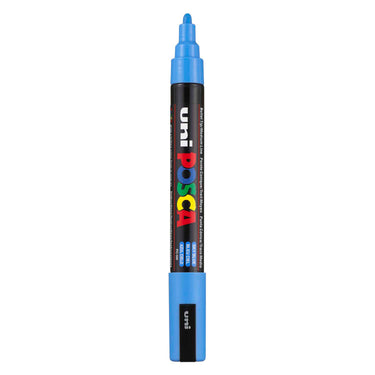 Uni posca verfmarker pc5m hemelsblauw - conische punt 2,5 mm