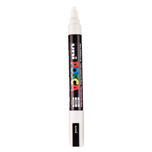 Uni posca verfmarker pc5m wit - conische punt 2,5 mm