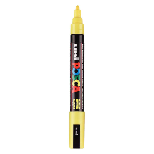 Uni posca verfmarker pc5m geel - conische punt 2,5 mm