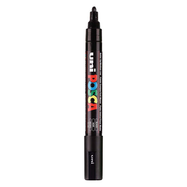 Uni posca verfmarker pc5m zwart - conische punt 2,5 mm