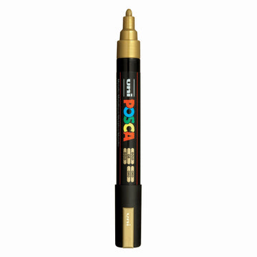 Uni posca verfmarker pc5m goud - conische punt 2,5 mm
