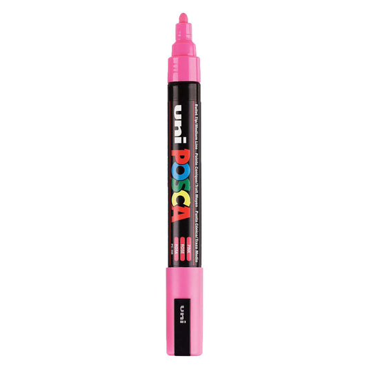 Uni posca verfmarker pc5m roze - conische punt 2,5 mm