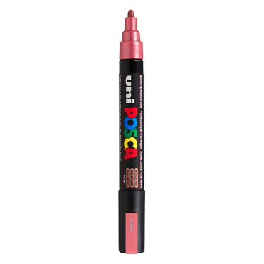 Uni posca verfmarker pc5m metallic rood - conische punt 2,5 mm