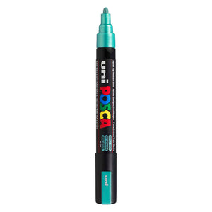 Uni posca verfmarker pc5m metallic groen - conische punt 2,5 mm