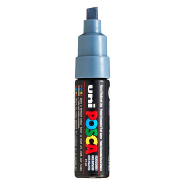 Uni posca verfmarker 8k leigrijs - beitelpunt 8mm