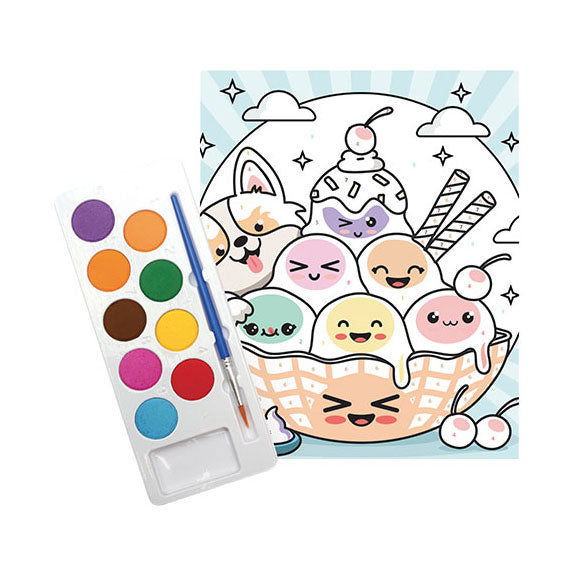 Load image into Gallery viewer, Graine creative graine schilderen op nummer ijsje - incl. acrylverf en penseel
