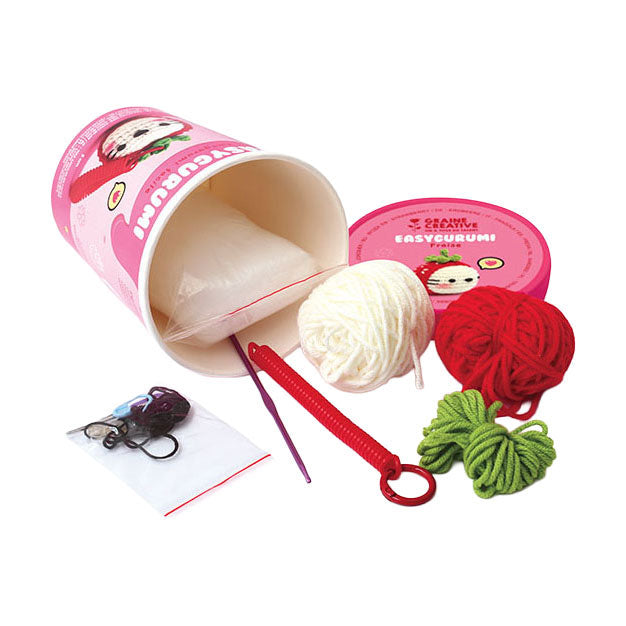 Load image into Gallery viewer, Graine creative graine easygurumi haakset aardbei - incl. naald en garen
