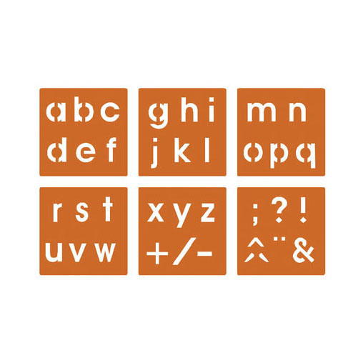 Load image into Gallery viewer, Graine creative graine sjablonen alfabet klein
