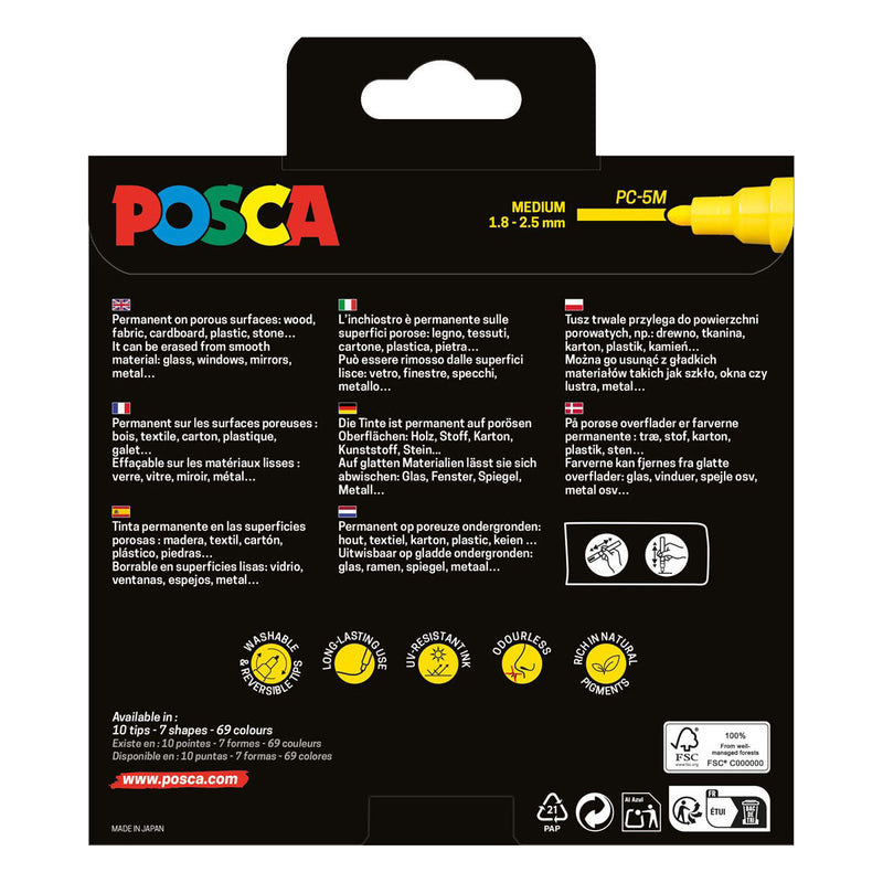 Load image into Gallery viewer, Uni posca pc5m markers set manga hero - 8st.
