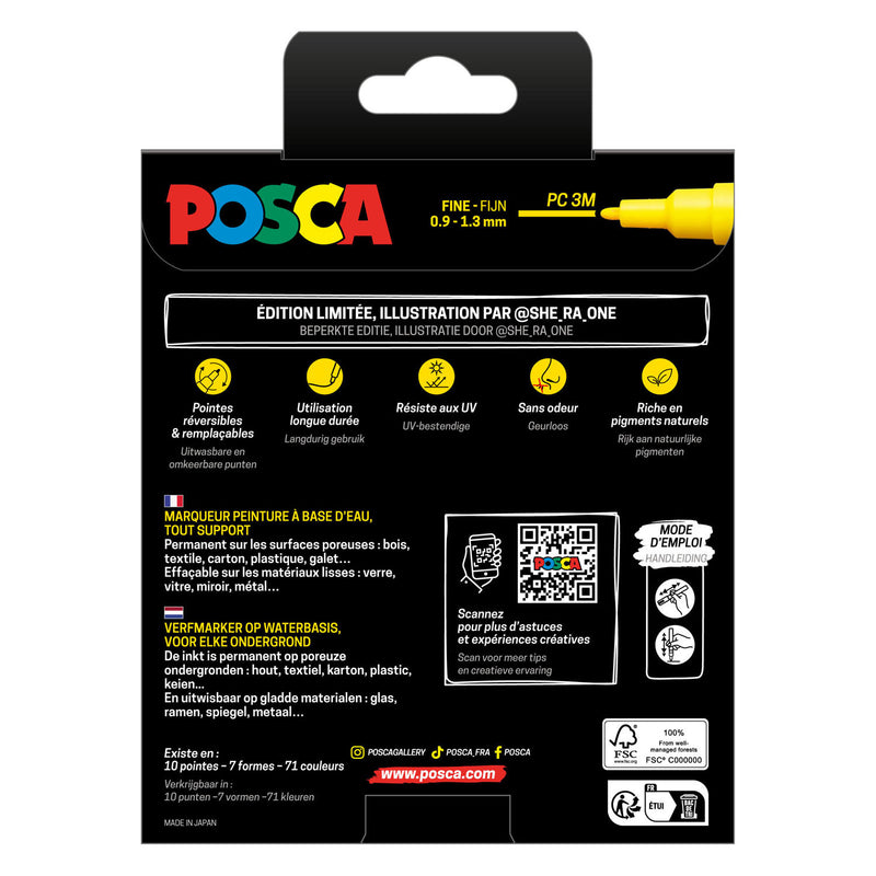 Load image into Gallery viewer, Uni posca markers pc3m set manga hero - 8st.
