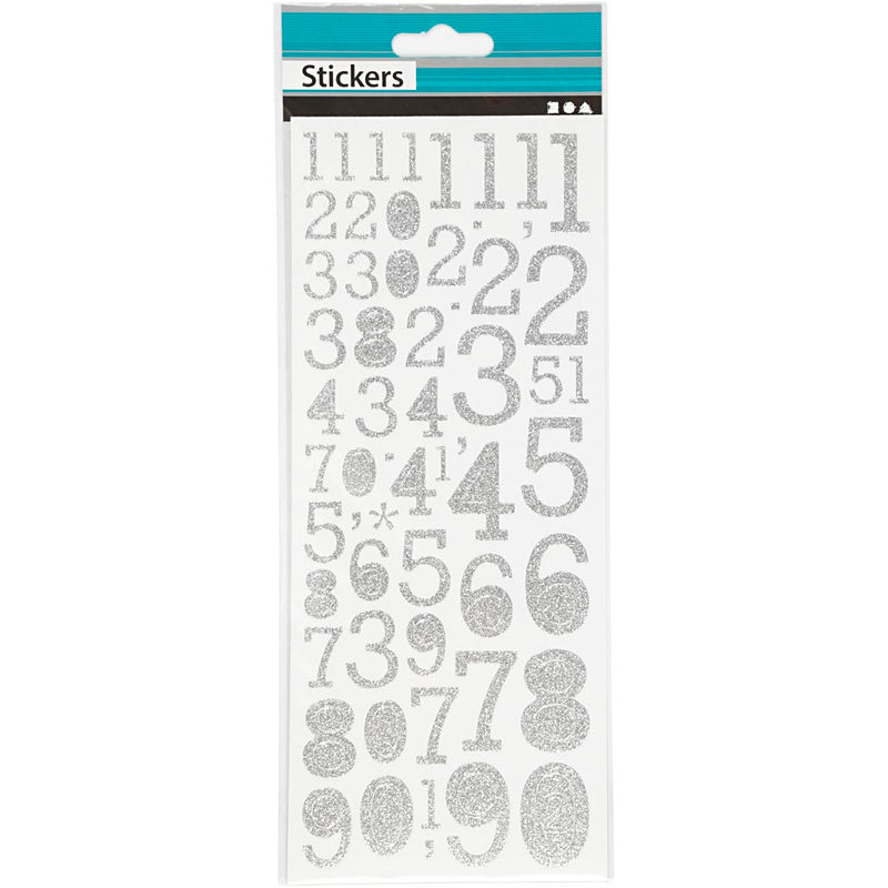 Afbeelding laden in galerijviewer, Https: www.cchobby.nl glitterstickers-cijfers-vel-10x24-cm-zilver-2-vel-1-doos
