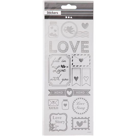 Creativ company https: www.cchobby.nl stickers-love-vel-10x24-cm-ca-14-stuk-zilver-1-vel