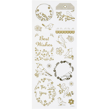 Http: www.cchobby.nl stickers-vogels-vel-10x24-cm-ca-17-stuk-goud-1-vel