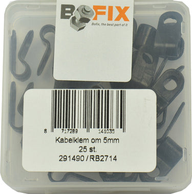 Bofix doos kabelklem enkel 5mm (25 stuks)