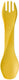 Human gear - gobites bio - herbruikbaar - bestek - spork - yellow - campingbestek