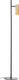 Brilliant marty - vloerlamp - led gu10 - zwart goud