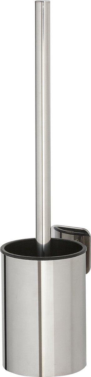 Tiger colar - wc borstel met houder hangend - zonder te boren - zelfklevend 3m tape - rvs gepolijst