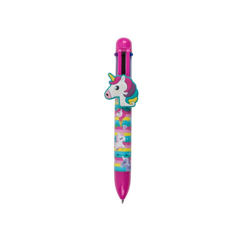 Load image into Gallery viewer, Out of the blue unicorn 6-kleuren balpen ca. 14cm
