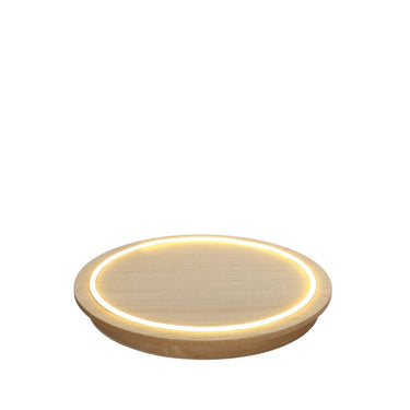 Ideas 4 seasons houten plaat met neonlicht ã˜28x2,6 cm touch bediening