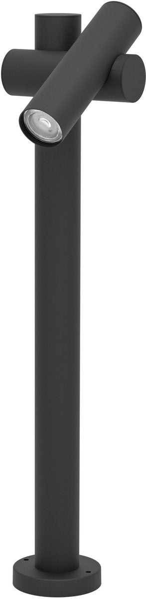 Eglo fossignano staande lamp buiten - led - 70 cm - zwart helder - kantelbaar