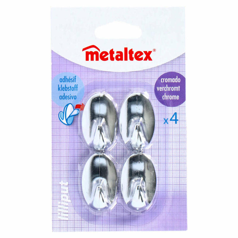 Load image into Gallery viewer, Metaltex haak zelfklevend 4 stuks
