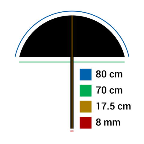 Load image into Gallery viewer, Falcon Eyes Flitsparaplu UR-32G Goud Wit 80 cm
