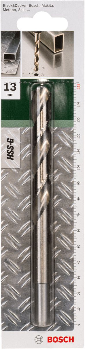 Bosch - metaalboren hss-g, din 338 13,0 x 101 x 151 mm