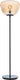 Brilliant kaizen - vloerlamp - glas - 1xe27 max 40w - amber zwart