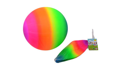 Johntoy outdoor fun regenboogbal, 20cm