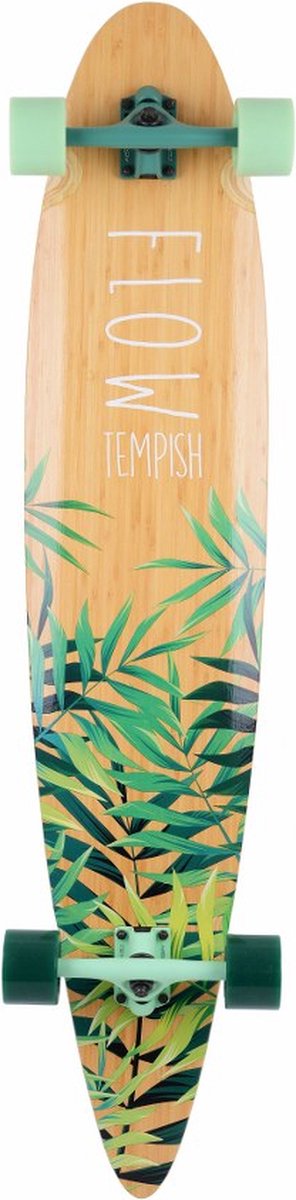 Tempish – flow longboard xl – 46 inch 117 cm – dancing carving longboard – flexibel deck soepele trucks