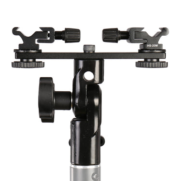 Falcon eyes twin mount tilting bracket + 2 x flitsschoen cld-14a