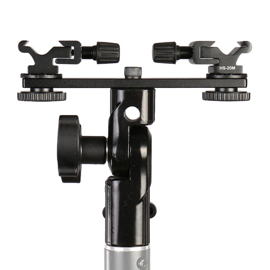 Falcon eyes twin mount tilting bracket + 2 x flitsschoen cld-14a