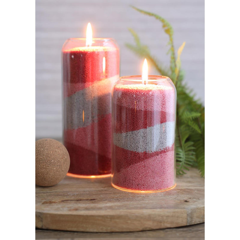 Load image into Gallery viewer, Ideas 4 seasons kaarsenzand pearlsand candle 400gr rood
