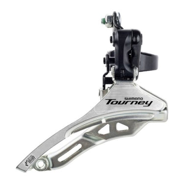 Shimano voorderailleur tourney fd-ty300 3x6 7 speed - down swing - down pull - hoge klem 28,6 mm - 42t - (66-69°)