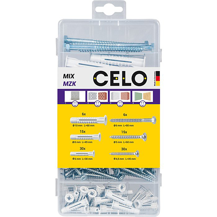 Load image into Gallery viewer, Celo 1069768 - assortmentbox mzk 6,8, 10 inclschroeven 102 stuks | 1 stuks
