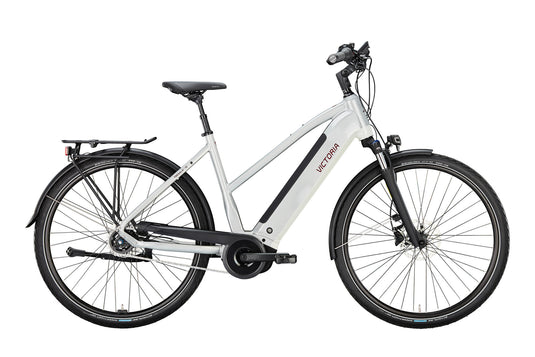 Victoria elektrische trekkingfiets tresalo 15 (#1) ebike vict. tresalo 15 28 48 5sp fh trap. silver