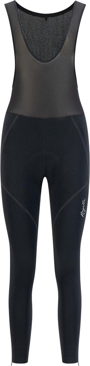 Rogelli liona lange fietsbroek dames - zeem en bretels - zwart - l