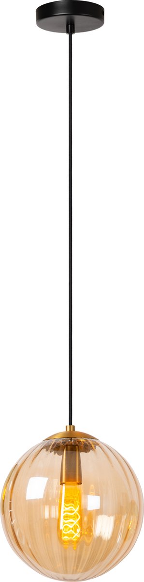 Lucide monsaraz - hanglamp - ø 25 cm - 1xe27 - amber