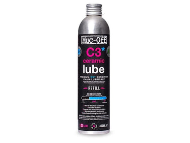 Muc-off fietsonderhoud c3 wet ceramic lube 300ml navulverpakking